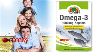 Рыбий жир Omega-3 (1000мг) 60 капсул для здоровья всей семьи -52%
