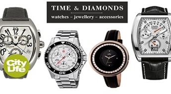 Vērtīga un skaista dāvana izlaidumā! Time & Diamonds: pasaulē atzītu zīmolu rokas pulksteņi līdz - 50%