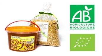 Ēdīsim veselīgi! Latvijā audzētu BIO produktu komplekts: medus un zaļie griķi!