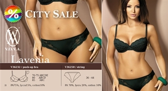 Pielieciet savam tēlam pikantumu! Izsmalcināts veļas komplekts no V.O.V.A. ar 58% atlaidi!