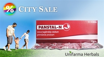 Labākam gremošanas procesam! Uztura bagātinātājs „Panstal-N tabletes N100” ar 50% atlaidi!