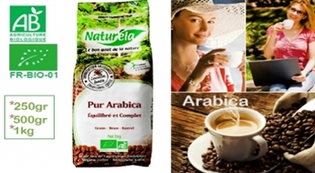 Premium klases kafija - bio pupiņu kafija Naturela, 100% Arabika 1 kg vai 0.5 kg!