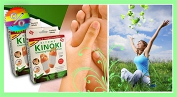 Лечебные детоксикационные пластыри "Kinoki Detox" с 56% скидкой!