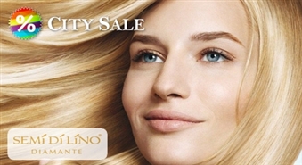 Tavi mati – dimanta mirdzumā! Atjaunojoša procedūra matiem Semi di Lino Diamante + matu griešana + veidošana frizieru salonā Stila kods ar 50% atlaidi!