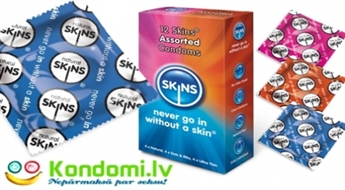 Презервативы SKINS отличного качества MIX 40 штук с 59% скидкой от kondomi.lv!