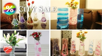 Visjaunākā modernā produkcija Latvijas tirgū! Saliekama plastikāta vāze ziediem ar 50% atlaidi!
