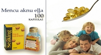 Mencu aknu eļļa "SeaKing” 100 kapsulas ar 40% atlaidi. Stipra veselība visai ģimenei!