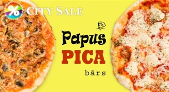 Izbaudi Itālijas garšu Rīgas centrā! Visgardākā „Tomātu īpašā” pica vai lieliskā „Sēņu” pica ar 50 % atlaidi!