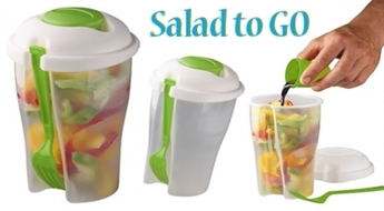 Prakstisks, stilīgs plastmasas trauks salātiem, dārzeņiem un augļu desertiem!