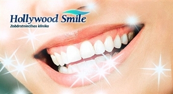 Hollywood Smile: Mutes dobuma kompleksā higiēnas procedūra ar 50% atlaidi Stomatoloģijas klīnikā „Hollywood Smile”!