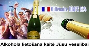 Французское классическое игристое вино "Cuvèe du 3 ème Millènaire BRUT" всего за 2.49!