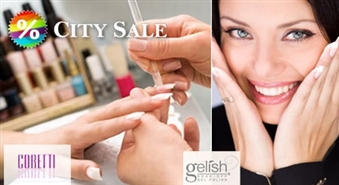 Ideālais Gelish pārklājums + klasiskais manikīrs  skaistumkopšanas salonā "Coretti" ar 56% atlaidi!