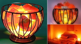 Mierīga un silta atmosfēra! Himalaju kalnu sāls lampa - lode Jūsu labsajūtai!