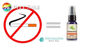 Vēlies  atmest smēķēšanu:  Smoke Deter  dabīgais aerosols ar 50% atlaidi!