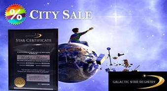 Nezini ko dāvināt? Uzņēmums “Galactic Star Registry” beidzot arī Latvijā piedāvā unikālu iespēju - piešķirt zvaigznei vārdu + speciāli Citysale.lv klientiem  - 41% atlaidi!