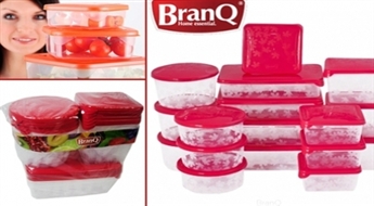 Ieviesiet kārtību savā ledusskapī! 17 plastmasas trauku komplekts dažādu produktu uzglabāšanai!