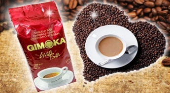 Насладитесь итальянским кофе! 1 кг ароматного кофе в зернах Gimoka Gran Gala!