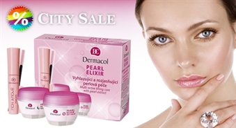 Набор косметики Dermacol: дневной крем Pearl Elixir + ночной крем Pearl Elixir с 67% скидкой! В подарок - тушь для ресниц Mon Amour!