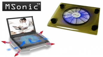 Подставка для компьютера с вентилятором и LED подсветкой MSonic: охлаждает и не допускает перегрева!