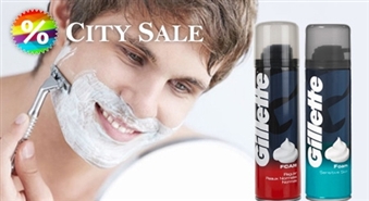 Skūšanās putas GILLETTE  Sensetive Skin (200ml) vai GILLETTE Regular Skin (200ml) ar 40% atlaidi!