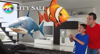 LDE TRADE: Neticami, bet fakts! Jaunākais izgudrojums Air Swimmers – gaisā peldošas zivis ar 63% atlaidi!