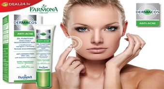 Staro! Smaidi! Dabiskās kosmētikas Farmona gels ANTI ACNE ādas defektu likvidēšanai. Esi saskaņā ar dabu!