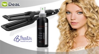 Cera Wave Styler + GA.MA termo-aizsarglīdzeklis: moderni, viegli viļņoti mati ātri un ērti.