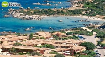 Saulains atvaļinājums Sardīnijā Costa Smeralda: dzīvošana Baia De Bahas apartamentu kompleksā pie Marinella līča.