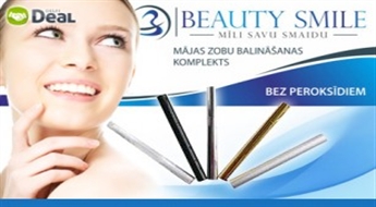 Mīli savu smaidu! BEAUTY SMILE balinošais zīmulis sniegbaltiem zobiem un svaigai elpai.