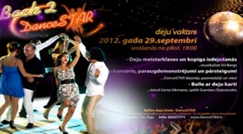 Входной билет на танцевальное мероприятие в субботний вечер: Back2DanceSTAR Party