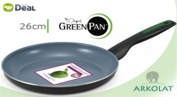 Gatavo veselīgāk! GreenPan 26cm seklā panna RIO ar Thermolon - veselīgu nepiedegošā pārklājuma alternatīvu.