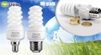 SMILE LIGHT. Energoekonomiskas spirālveida spuldzes. IETAUPI!