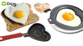 Sirsnīgas brokastis! Mini panniņa sirds formā. Labi garšos gan romantiski noskaņotajiem, gan bērniem!