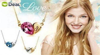 LoveHeart: smalka un romantiska kaklarota ar Swarovski kristāla sirsniņu.