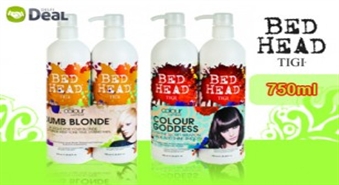 Profesionāli līdzekļi - lielisks rezultāts! TIGI Bed Head šampūns un kondicionieris, lielie iepakojumi 750 ml.