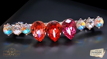Matu sprādze "Venus" ar Swarovski™ kristāliem