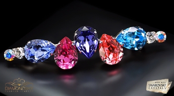 Matu sprādze "Kristāla Kārdinājums" ar Swarovski™ kristāliem