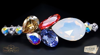 Matu sprādze "Lurdis II" ar Swarovski™ kristāliem