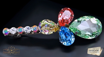 Matu sprādze "Lurdis" ar Swarovski™ kristāliem