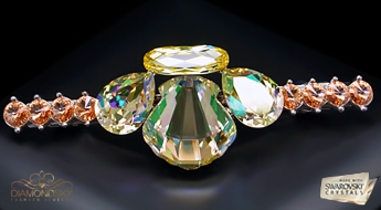 Matu sprādze "Impērijas Kronis" ar Swarovski™ kristāliem