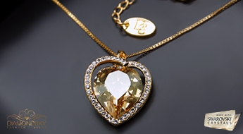 Kulons "Karaliska Sirds II" ar Swarovski™ kristāliem