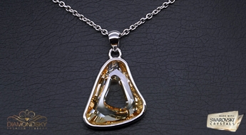 Kulons "Teons (Golden Shadow)" ar Swarovski™ kristāliem