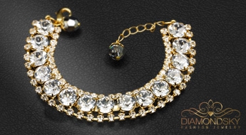 Aproce "Kristāla Važas" ar Swarovski™ kristāliem