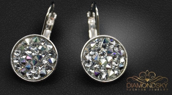 Auskari "Kristāla Mozaīka II (Crystal CAL)" ar Swarovski™ kristāliem