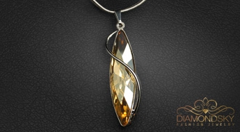 Kulons "Lija III" ar Swarovski™ kristāliem
