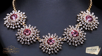 Kaklarota "Burvīgs Spīdums II" ar Swarovski™ kristāliem