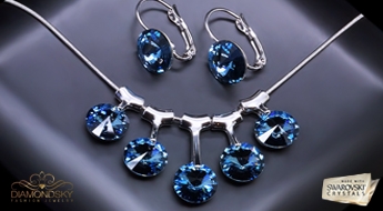 Komplekts "Varavīksnes Kaskāde" ar Swarovski™ kristāliem