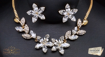 Komplekts "Saules Zieds" ar Swarovski™ kristāliem