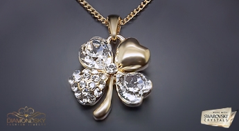 Kulons "Āboliņš" ar Swarovski™ kristāliem