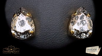 Auskari "Venus II (Rose Patina)" ar Swarovski™ kristāliem
